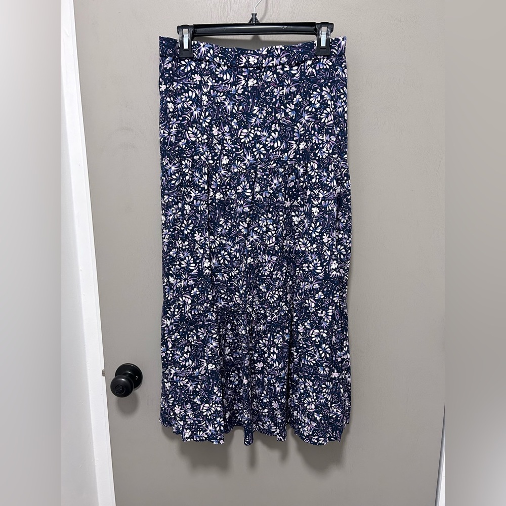 Purple floral skirt 💜